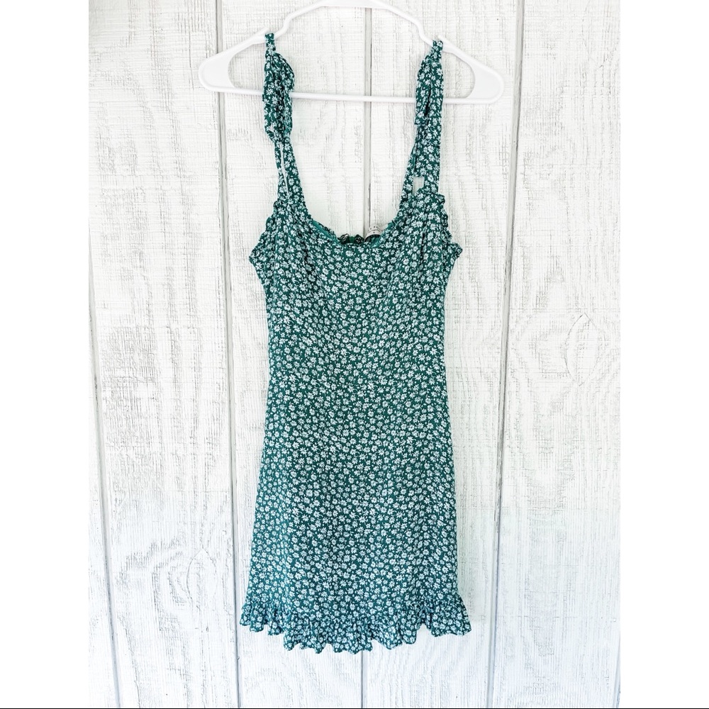 Dress Forum Los Angeles Green Floral Mini Dress S